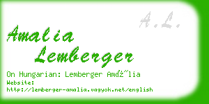 amalia lemberger business card